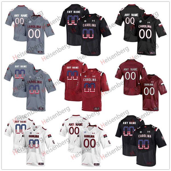 

custom ncaa college south carolina gamecock football jerseys 15 tanner bailey 29 jalen daniels 11 braden davis 23 rashad amos 8 hristian bea, Black
