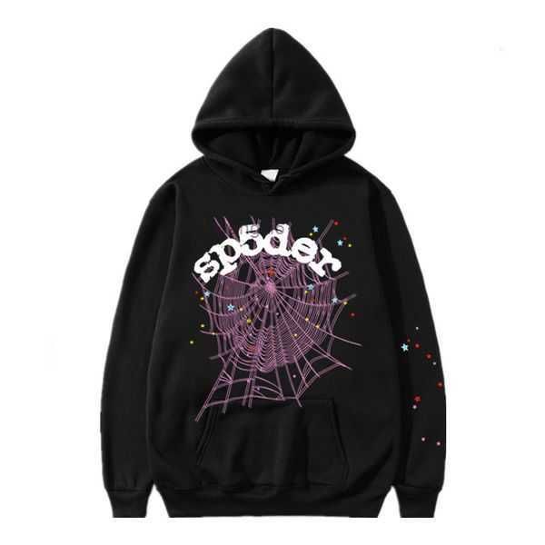 

pink sp5der tracksuit young thug sweatpants brown pullover 555555 man orange spider web sweatshirt organic cotton 6 job4, Black