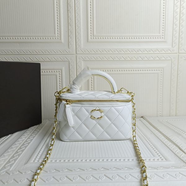 

crossbody bags designer fashion cosmetic case box vanity soft leather bags mini channel bags chain handle totes camera phone designer handba