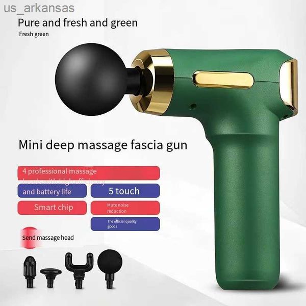 

1pc high frequency massage gun muscle relax body relaxation electric massager with portable bag therapy gun for fitness l230523