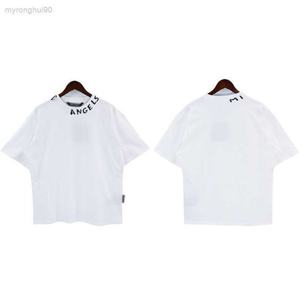 

22ss designer t shirt of luxury brand palm angels pa clothing spray letter short sleeve spring summer tide men and women tee 01wy, White;black