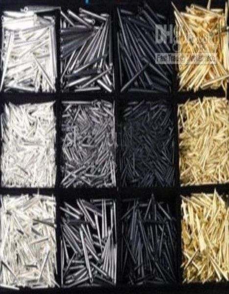 

selling 800pcs ccp earrings spikes beads mix colors 3360634, Black