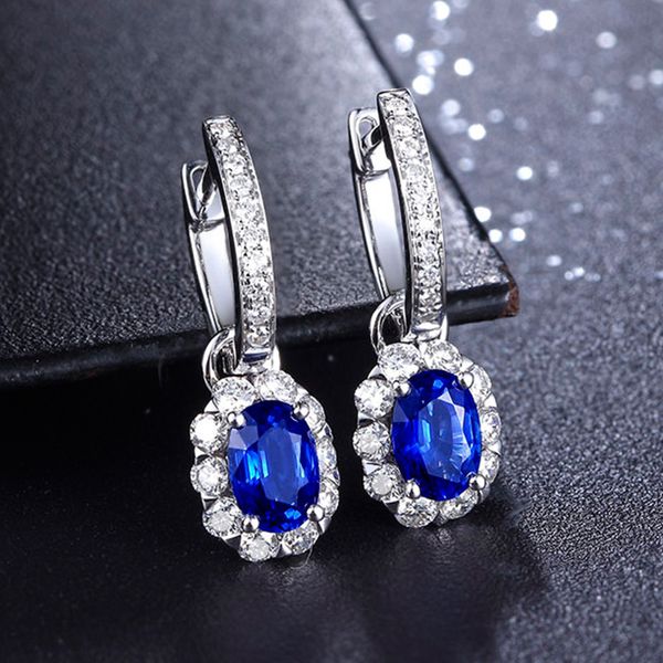 

vintage aaaaa zircon cz silver color dangle earring jewelry promise party wedding drop earrings for women bridal, Golden