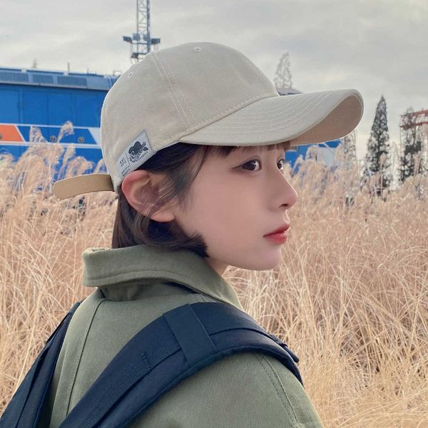 

fashion summer south korea new soft pasted cloth baseball cap female summer couple versatile sun hat cap student trend super high quality, Blue;gray