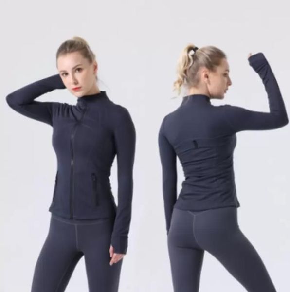 

womens yoga train leggings quick-dry high waist align sports jacket half zipper long sleeve athtic coat gym clothing, Black