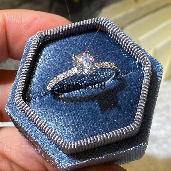 

band rings classic wedding band finger ring for female 925 sterling silver high class aaa zircon stones charming party jewellery j230602