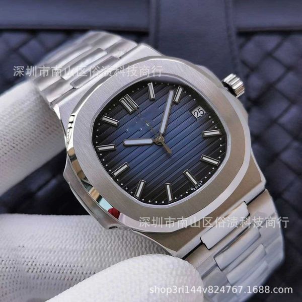 

diamond luminous wrist watches patas 40mm*8.3mm 3k 5711 factory tiff male zf factory iced out bezel gift 3p, Slivery;brown