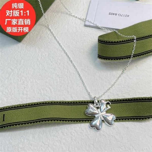 

50% off designer jewelry bracelet necklace ring 925 heart-shaped pendant bright girls cool sweater chain, Silver