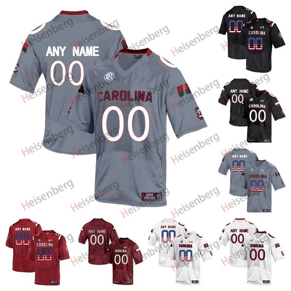 

custom ncaa college south carolina gamecock football jerseys 1 deebo samuel 4 shaq roland 7 jadeveon clowney 14 connor shaw jake bentley mar, Black