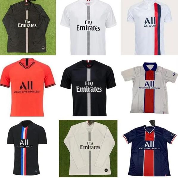 

retro classic 18 19 20 2021 soccer jerseys verratti di maria lavezzi draxler cavani kimpembe mbappe t.silva dani alves matuidi lucas footbal, Black;yellow