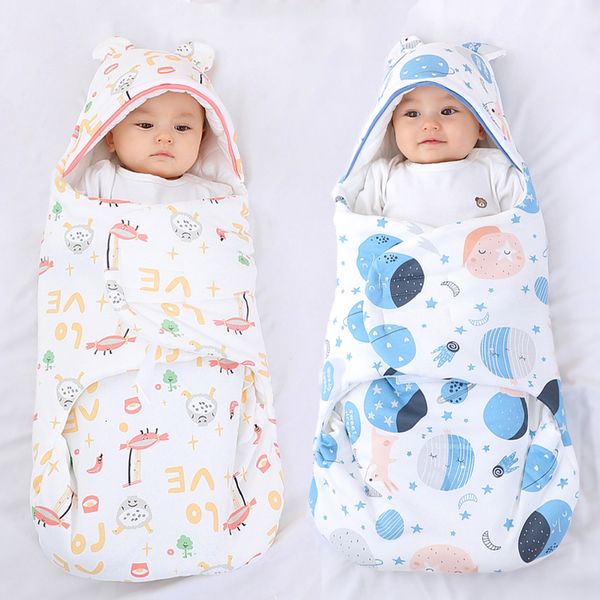 

Sleeping Bags Winter born Baby Wrap Blankets Cartoon Envelope For Sleep Sack Thick Cocoon for 06 Months 230601