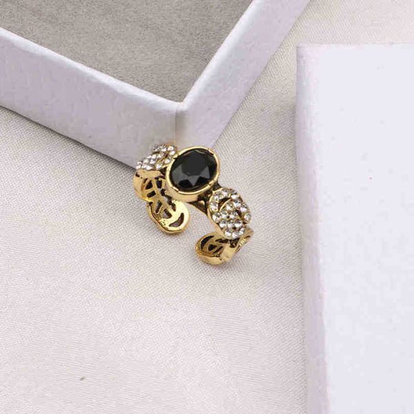 

new 2023 designer jewelry bracelet necklace black living flash diamond middle versatile ancient family hand ring femalenew jewellery, Silver
