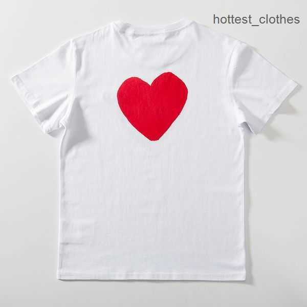 

play fashion mens t-shirts designer red heart shirt casual tshirt cotton embroidery short sleeve summer t-shirt 5 78mj, White;black