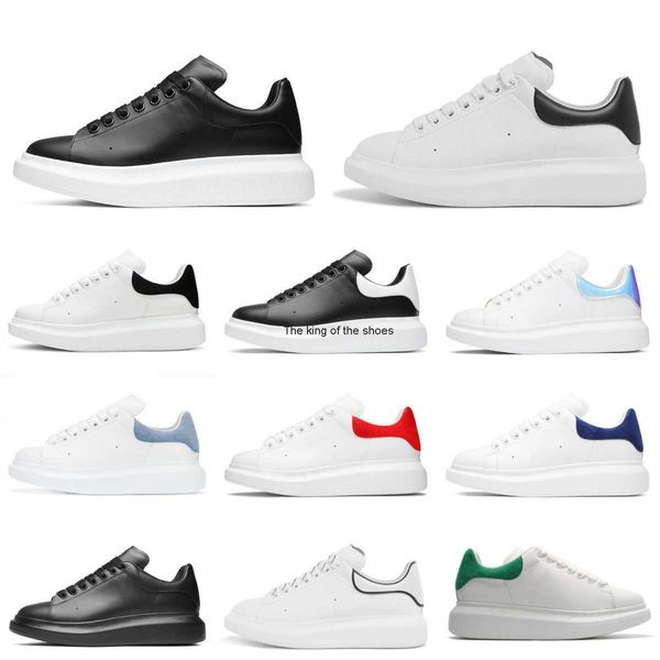 

designers oversized casual sports shoes trainer men women triple white black leather suede velvet espadrilles increased alexanders mc queens