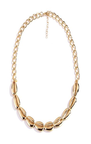 

alloy shell necklace ocean breeze seashell short necklace019852546, Silver