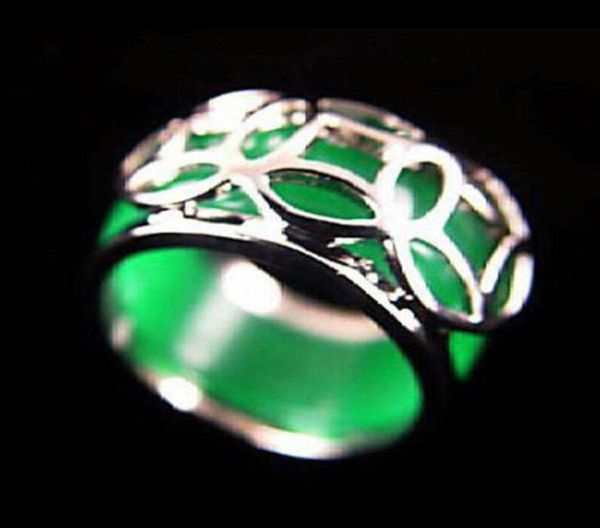 

emerald green jade silver coin fortune ring size 89012348203167