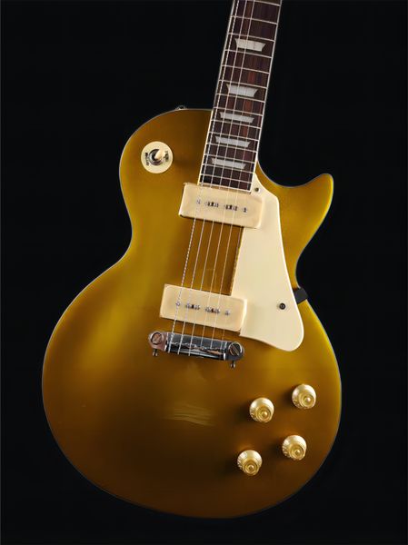 

electric guitar, golden light, mahogany body, mahogany fingerboard, off the shelf, fast shipping, ing