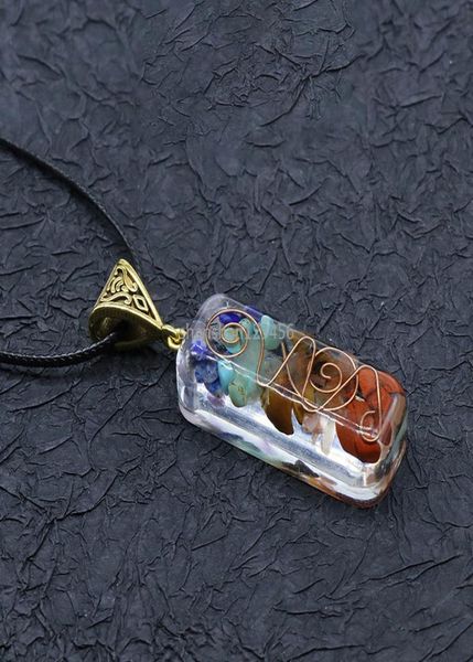 

sport yoga 7 chakra orgone energy healing pendant necklace crystal natural stone necklaces for women fashion jewelry will and sand6557785, Silver