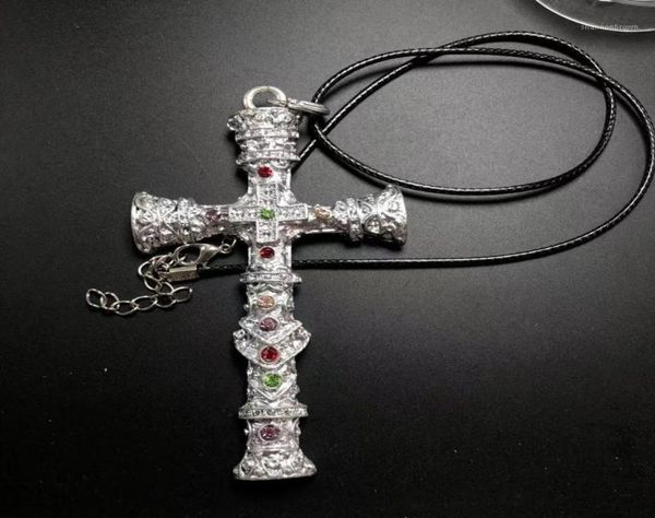 

chains necklace silver color rope chain necklaces for men cross pendantsnecklaces women metal fashion jewelry gift19710435