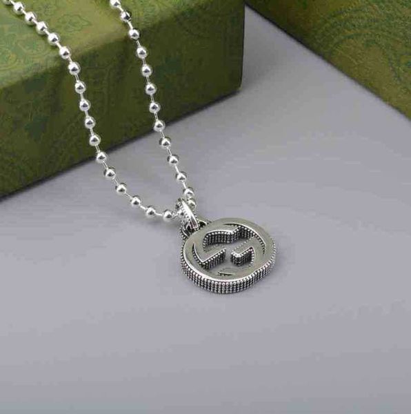 

designer jewelry bracelet necklace ring bead used style interlocking dot pendant couple sweater chain, Silver