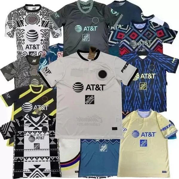

liga mx club america soccer jerseys 2023 r.martinez d.valdes g.ochoa giovani fidalgo m.layun home away 3rd training 21 22 23 football shirt, Black;yellow