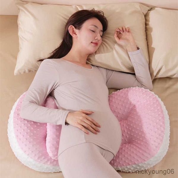 

maternity pillows side sleep pillow multi-function belly support u-shape waist legs mat breathable soft pregnant supplies
