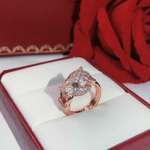 

explosive money animal leopard ring neutral personality ring twinkle superior quality celebrity love rings eyes inlaid with green crystal8g6, Golden;silver