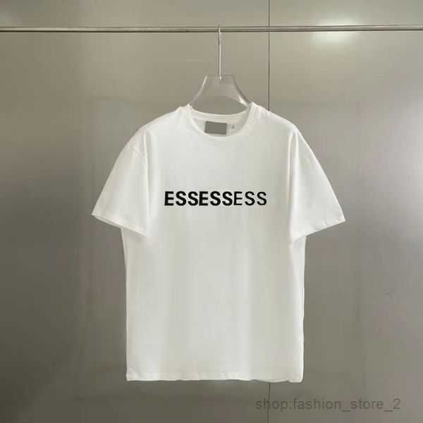

men's t-shirts men essent t shirt designers essen casual shirts shorts tshirts essentail chest print fashion letter tees essentiel o7p7, White;black