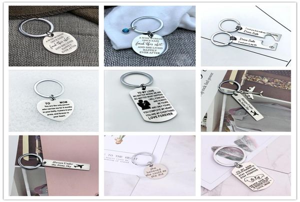 

2020 keychain circle blue home tree forever creative pendant trend new jewelry rectangular round fashion gift stainless steel keyc6519479, Slivery;golden