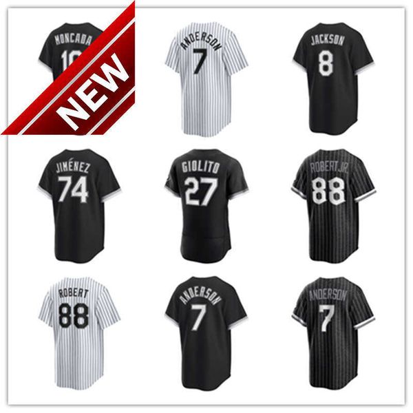 

custom jersey chicago white men women youth sox 10 yoan moncada 7 tim anderson 88 luis robert 8 bo jackson 74 eloy jimenez 27 lucas giolito, Blue;black