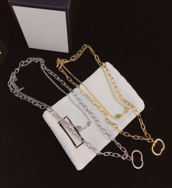 

luxury necklace female stainless steel couple heart gold chain pendant jewelry on the neck gift for girlfriend accessories wholesa1804717, Silver