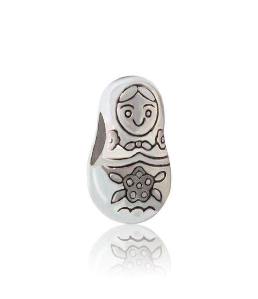 

cute doll alloy charm bead big hole fashion women jewelry european style for diy bracelet necklace panza002124591223, Bronze;silver