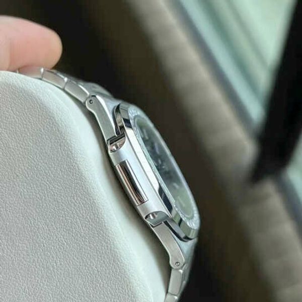 

diamond luminous wrist watches patas 40mm*8.3mm 3k 5711 ultra thin 3k parrot king 324sc men's iced out bezel gift 1ghm phippe, Slivery;brown