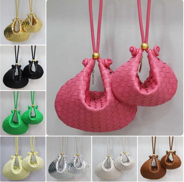 

designer turn clutch bag personalized woven shell jodie bag dual use large capacity one ssheepskin knotted houlder handbag underarm bag