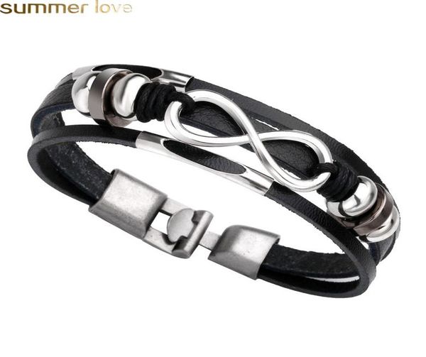 

vintage handmade leather bracelet 8 bracelets for women multi layer wrap leather bracelets armband jewelry9177162, Golden;silver