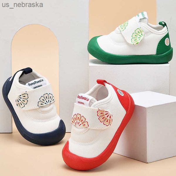 

2023 spring autumn kids 10m3y canvas shoes baby boys girls nonskid colorful rubber sole toddler pre walkers casual sport shoes