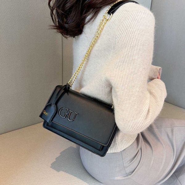 

messenger bag leather luxurys handbags women designer shoulder bag fashion chain small square hand purses lady crossbody bags 230601