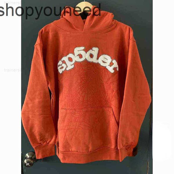 

designer men's hoodies sweatshirts orange spder hoodie men women spider web hooded young thug pullover 7r4xn8kb, Black