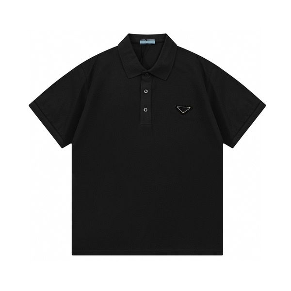 

men's plus tees & polos round neck embroidered and printed polar style summer wear with street pure cotton f113ed, Black;brown