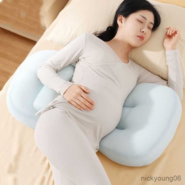 

maternity pillows season breathable pregnant women waist protect side sleep pillow adjustable multifunction pregnancy artifact u-shape