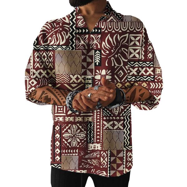 

polynesian tribal wholesale pattern casual t shirt design full print sublimation tapa vintage custom men's t shirt tw, White;black