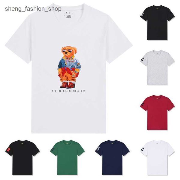 

tshirts designers fashion ralphs mens t shirts polos women t-shirts tees man s casual chest letter shirt luxury clothing short sleeve dike, White;black