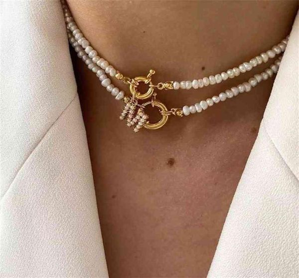 

az letter pearl necklace for women natural baroque freshwater pearls initials pendant necklaces choker aesthetic jewelry gift284u6515234, Silver