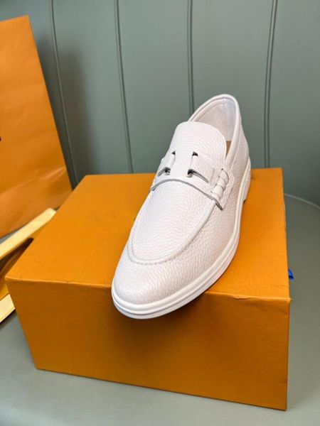 

2022 mens dress shoes fashion formal brand genuine leather wedding flat shoes men handmade slip on business casual oxfords size 383591957, Black