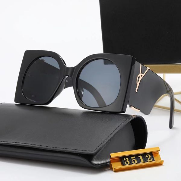 

new fashion designer sunglass women's men's advanced sunglasses are available in many colors a52, White;black