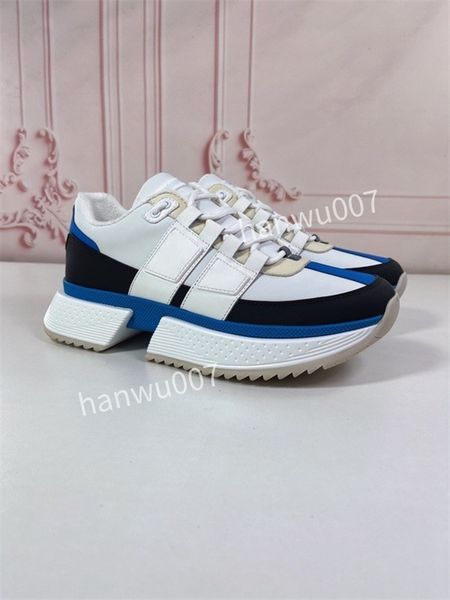 

2023new men women designer shoes lace low high sneakers casual womens shoe sports breathable flexible soft comfortable real leather woman tr, Black