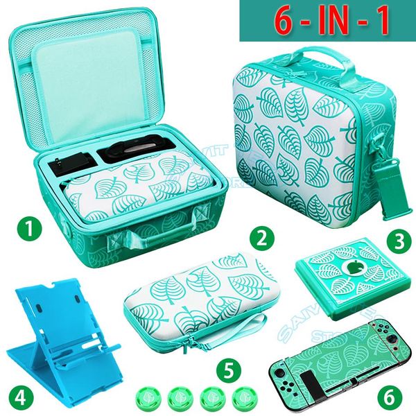 

organizer cute deluxe big storage bag animal crossing series ns carrying case cover portable pouch suitcase for nintendo switch console