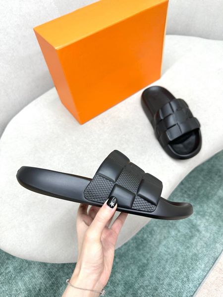 

8model designer slippers men's summer anti-skid fashion men's beach shoes thick soled wear-resistant garden shoes new men's s, Black