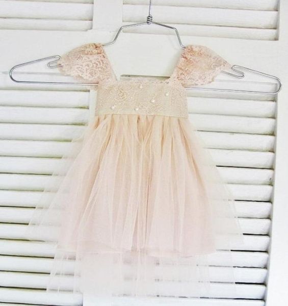 

rue del sol blush flower girl dress french lace and silk tulle dress for baby girl blush princess dress blush tutu8275189, White;blue