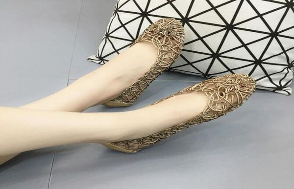 

highquality ess new style fashion woman hollowed out sandals soft sole shoes flat heel sandals size 35 8402484, Black